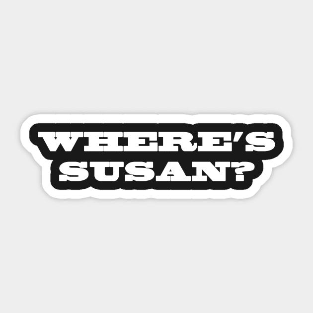 Where's Susan Sticker by gigglelumps